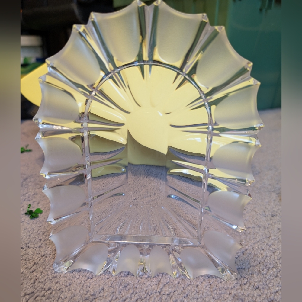 Vintage Mikasa Crystal Monarch Cathedral Frame